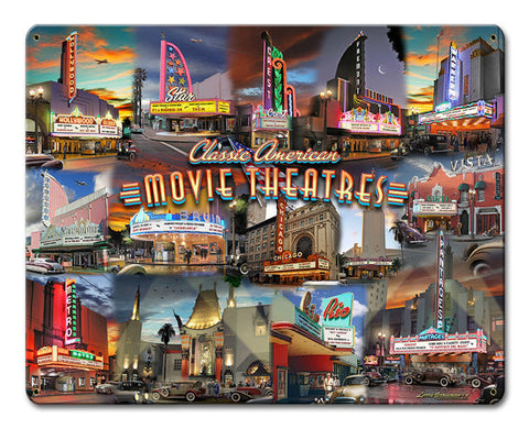 Movie-Theater-Collage-Vintage-Sign-Metal-Sign