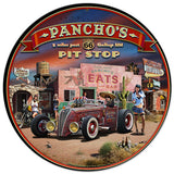 Route 66 Pancho's Vintage Sign Metal Sign