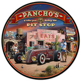 Route 66 Pancho's Vintage Sign Metal Sign