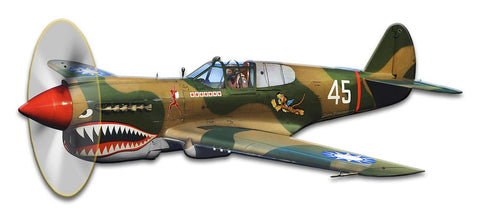 P-40-Flying-Tigers-Vintage-Sign-Metal-Sign