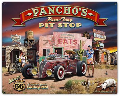 Pancho's-Poon-Tang-Pit-Stop-Vintage-Sign-Metal-Sign