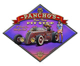 Pancho's Poon-Tang Pit Stop Vintage Sign Metal Sign