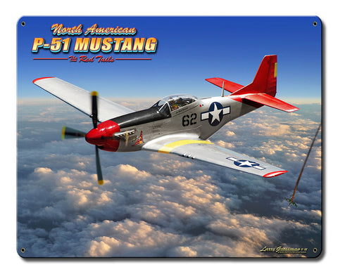 P-51-Mustang-Vintage-Sign-Metal-Sign