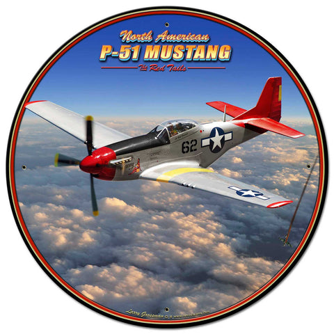 P-51-Mustang-Vintage-Sign-Metal-Sign