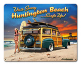 Huntington Beach Vintage Sign Metal Sign