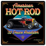 American Hot Rod '32 Vintage Sign Metal Sign