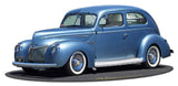 1939 Rod Sedan Rt 66 Vintage Sign Metal Sign