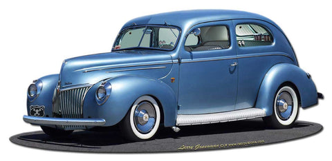 1939 Rod Sedan Rt 66 Vintage Sign Metal Sign