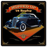 1934 Ragtop Rod Vintage Sign Metal Sign