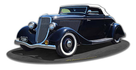 1934-Ragtop-Rod-Vintage-Sign-Metal-Sign