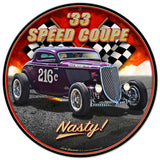 1933 Speed Coupe Vintage Sign Metal Sign