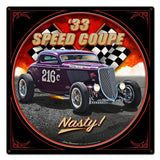 1933 Speed Coupe Vintage Sign Metal Sign