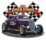 1933 Speed Coupe Vintage Sign Metal Sign
