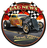 1933 Bad News Vintage Sign Metal Sign