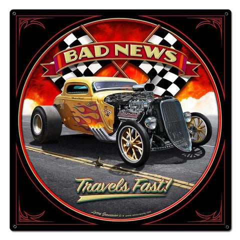 1933-Bad-News-Vintage-Sign-Metal-Sign