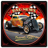 1933 Bad News Vintage Sign Metal Sign