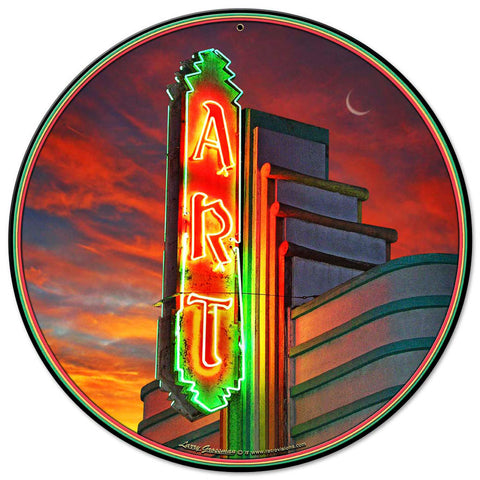 Art Sign Vintage Sign Metal Sign