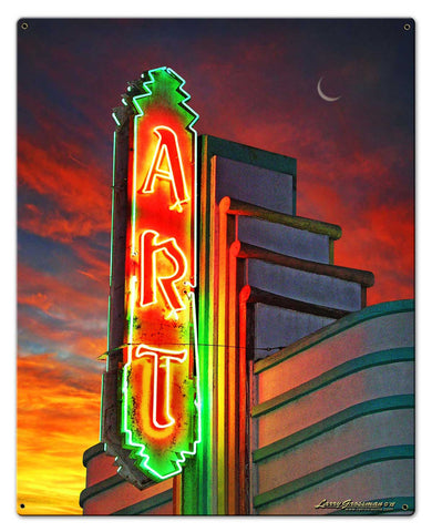 Art Sign Vintage Sign Metal Sign