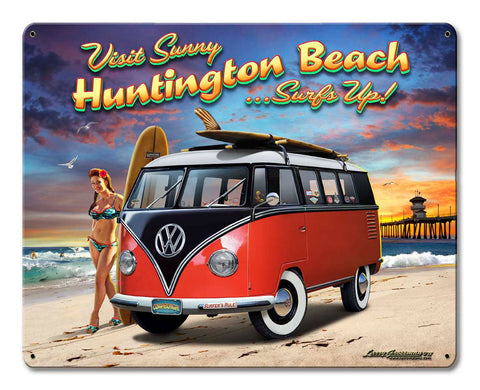 Huntington-Beach-VW-Vintage-Sign-Metal-Sign