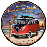 Huntington Beach VW Vintage Sign Metal Sign