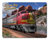 Ride The Rails Of America Vintage Sign Metal Sign