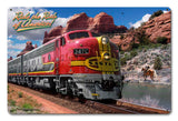 Ride The Rails Of America Vintage Sign Metal Sign