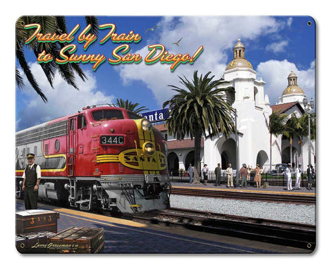 Travel-By-Train-Vintage-Sign-Metal-Sign
