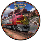 Ride The Rails Of America Vintage Sign Metal Sign