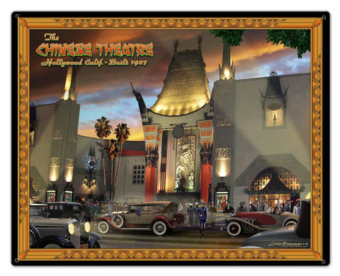 Chinese Theatre Vintage Sign Metal Sign