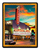 Hollywood Theatre Vintage Sign Metal Sign