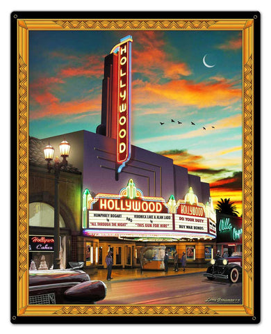 Hollywood-Theatre-Vintage-Sign-Metal-Sign