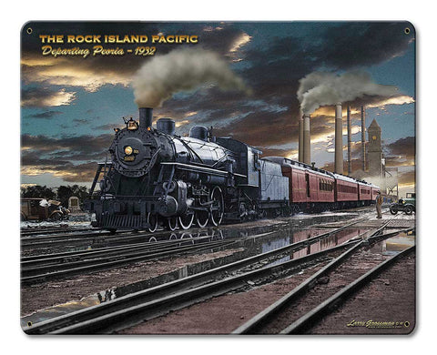 Rock Island Vintage Sign Metal Sign