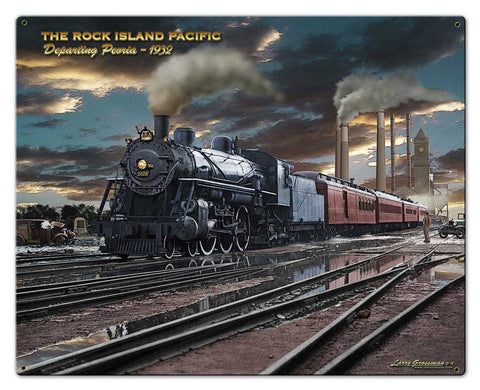 Rock Island Vintage Sign Metal Sign