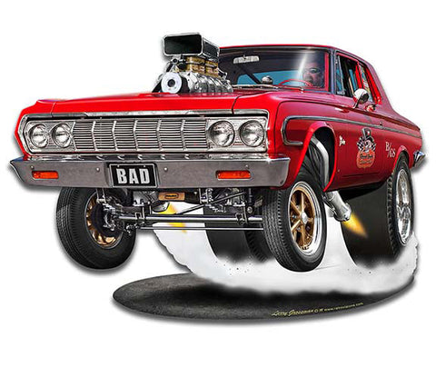 Blown-Mopar-Cut-out-Vintage-Sign-Metal-Sign