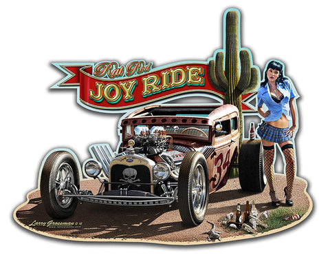 Rat-Rod-Joy-Ride-Mild-Vintage-Sign-Metal-Sign