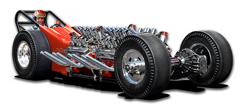 1964 Tommy Ivo Dragster Vintage Sign Metal Sign