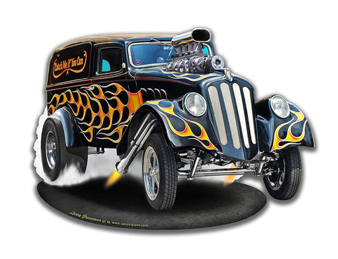Wild Willys Cut-out Vintage Sign Metal Sign