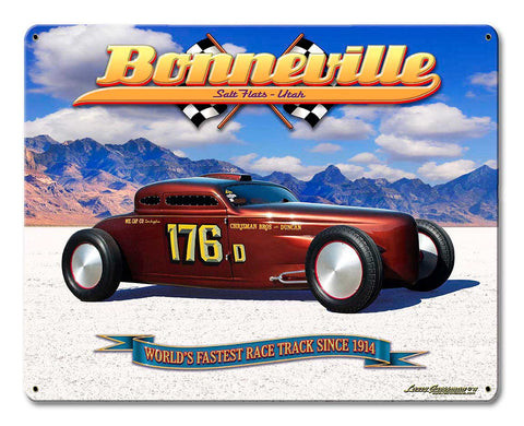 Bonneville Speed Coupe Vintage Sign Metal Sign
