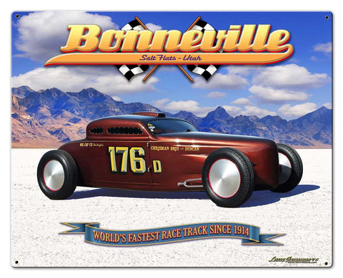 Bonneville Speed Coupe Vintage Sign Metal Sign