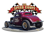 1933 Speed Coupe Vintage Sign Metal Sign