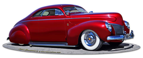 1939 Merc Kustom Vintage Sign Metal Sign