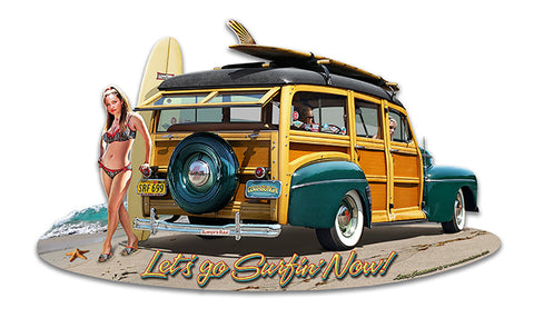 1946 Woodie Vintage Sign Metal Sign