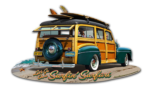 1947 Woodie Vintage Sign Metal Sign
