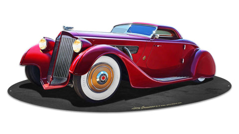 1940 Packard Kustom Vintage Sign Metal Sign