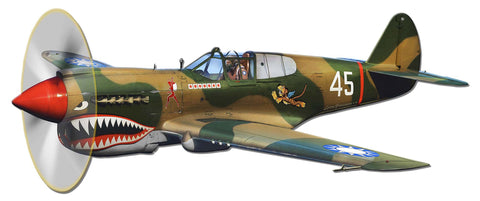 P-40-Flying-Tigers-Vintage-Sign-Metal-Sign