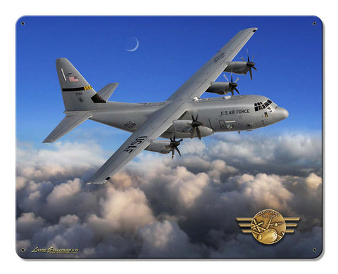 C-130 Hercules Vintage Sign Metal Sign