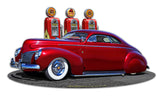 1939 Merc Kustom Fill-up NG Vintage Sign Metal Sign
