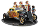 1933 Blown Coupe Fill-up Vintage Sign Metal Sign