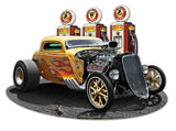 1933 Blown Coupe Fill-up Vintage Sign Metal Sign