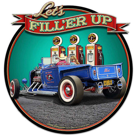 1929-Rod-Pickup-Fillup-Vintage-Sign-Metal-Sign